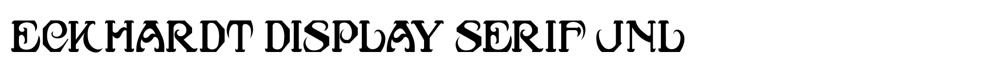 Eckhardt Display Serif JNL image